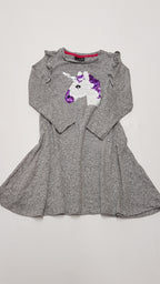 PRIMARK PUHA TAPINTÁSÚ,SIMIS,UNICORNOS KISLÁNY RUHA 116