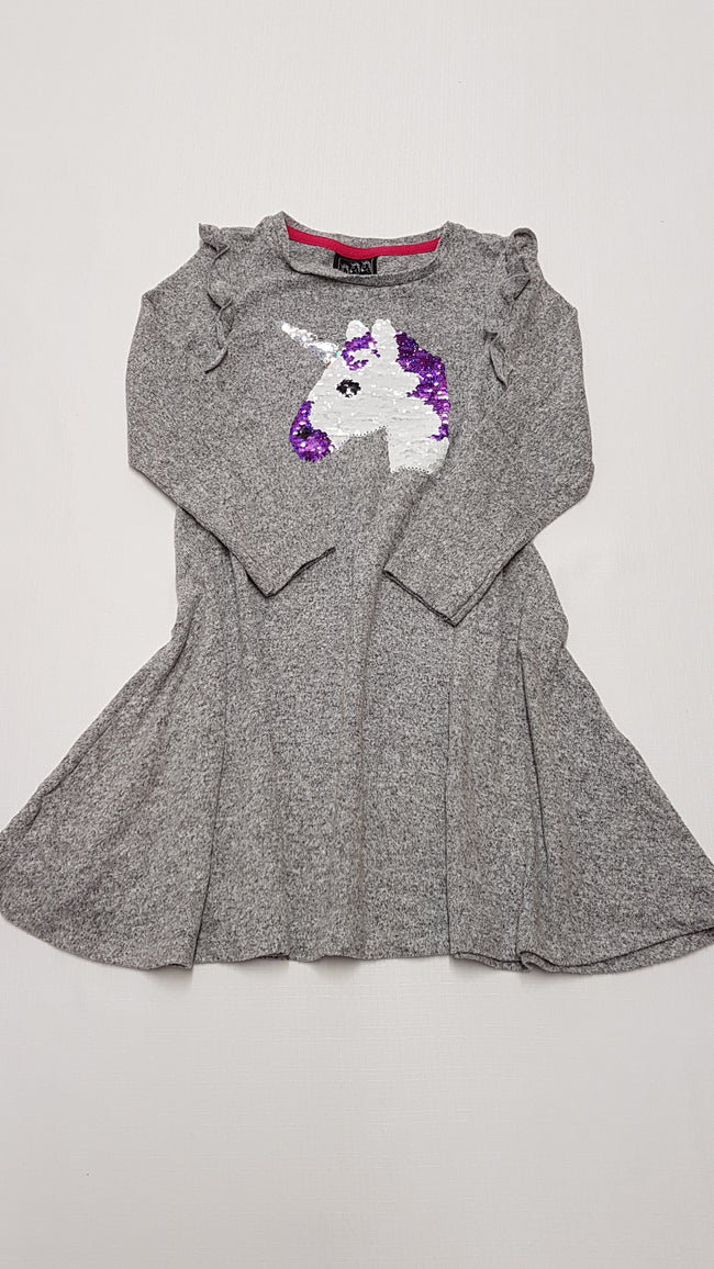 PRIMARK PUHA TAPINTÁSÚ,SIMIS,UNICORNOS KISLÁNY RUHA 116 Hover Image