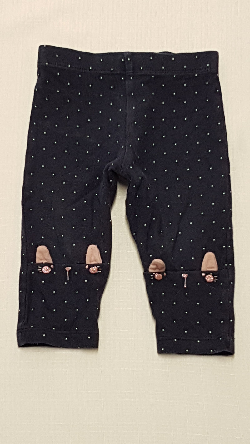 FRED & FLO APRÓ PÖTTYÖS,CICA FEJES,CUKI KISLÁNY LEGGING 68