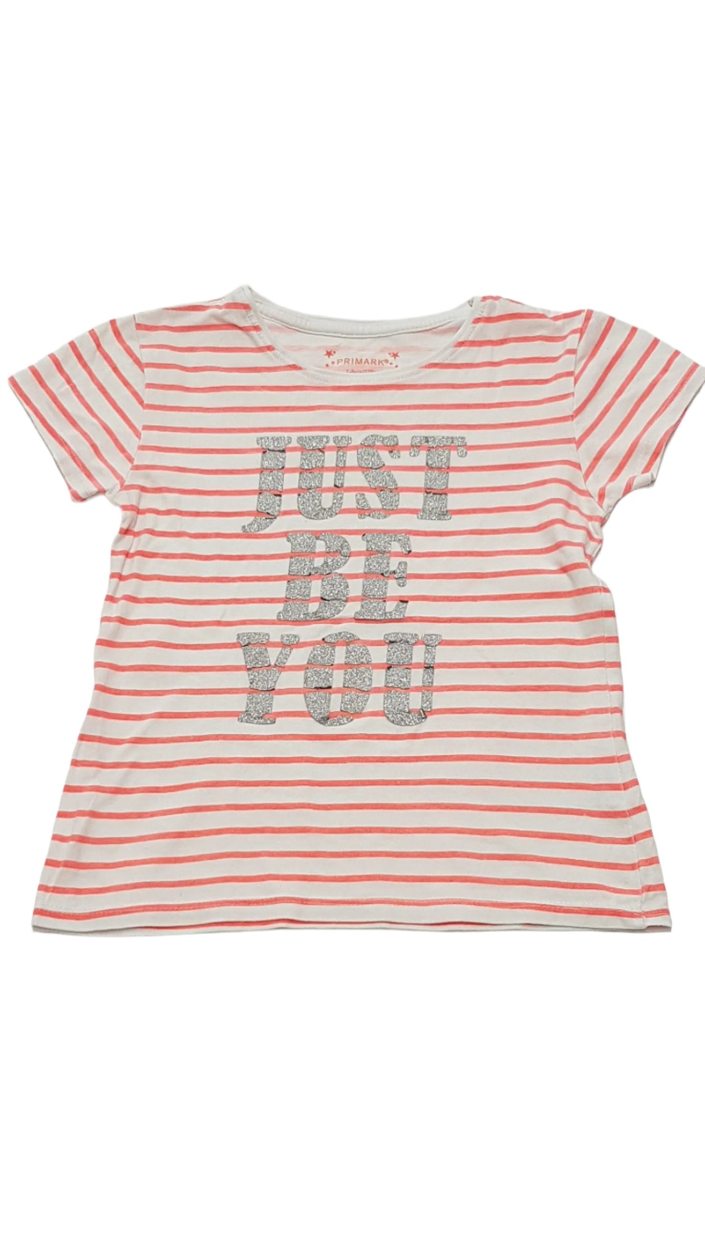 PRIMARK JUST BE YOU FELIRATÚ, CSILLÁMPOROS KISLÁNY PÓLÓ 128
