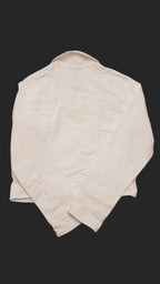 OLD NAVY EXTRA MINŐSÉGŰ, FEHÉR SZÍNŰ KISLÁNY FARMER DZSEKI 128-134