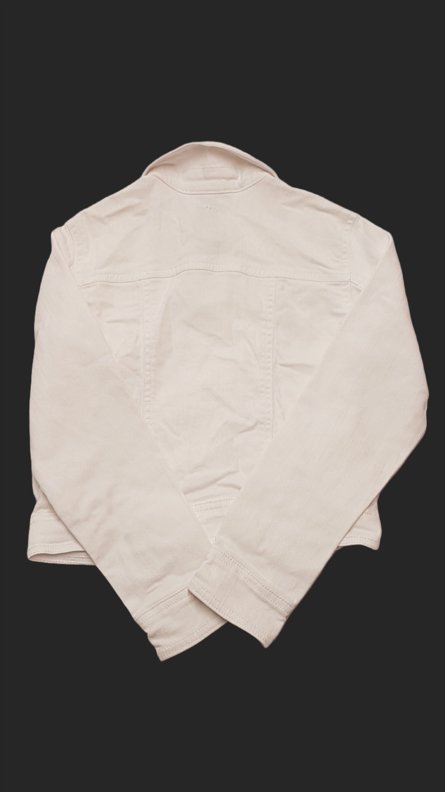OLD NAVY EXTRA MINŐSÉGŰ, FEHÉR SZÍNŰ KISLÁNY FARMER DZSEKI 128-134