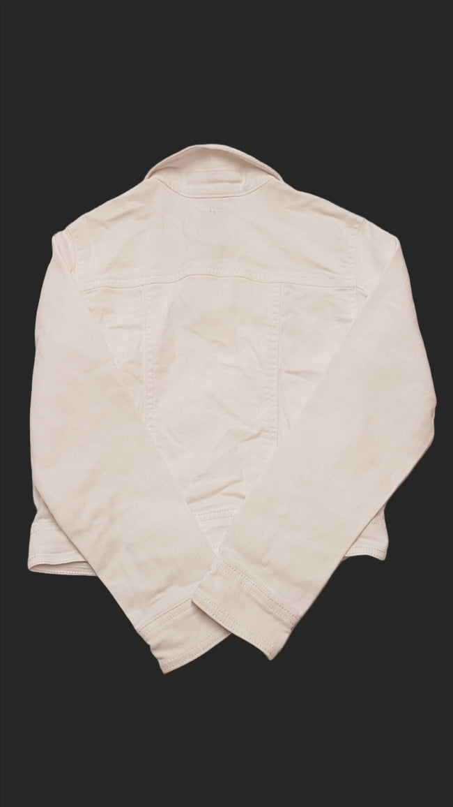 OLD NAVY EXTRA MINŐSÉGŰ, FEHÉR SZÍNŰ KISLÁNY FARMER DZSEKI 128-134 Main Image