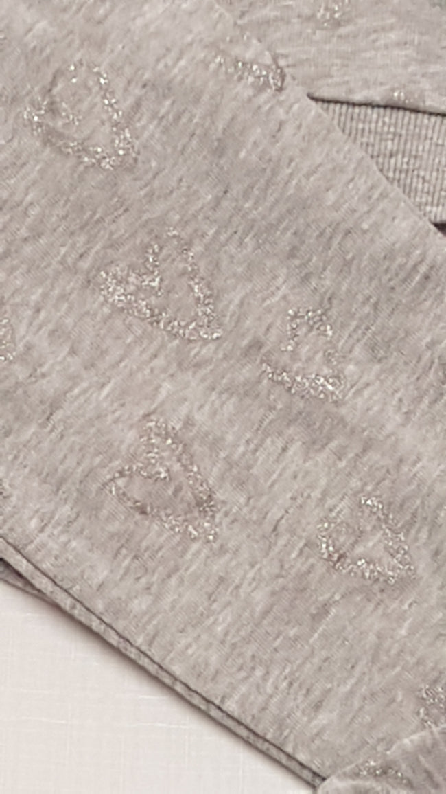 MOTHERCARE EZÜST CSILLÁMPOROS, SZÍVECSKÉS KISLÁNY SZABADIDŐ SZETT 104 Main Image