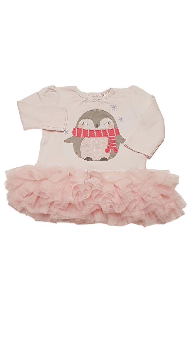 F&F KIDS CUKI TÜLLÖS, FODROS, PINGVINES KISLÁNY FELSŐ 68 Hover Image
