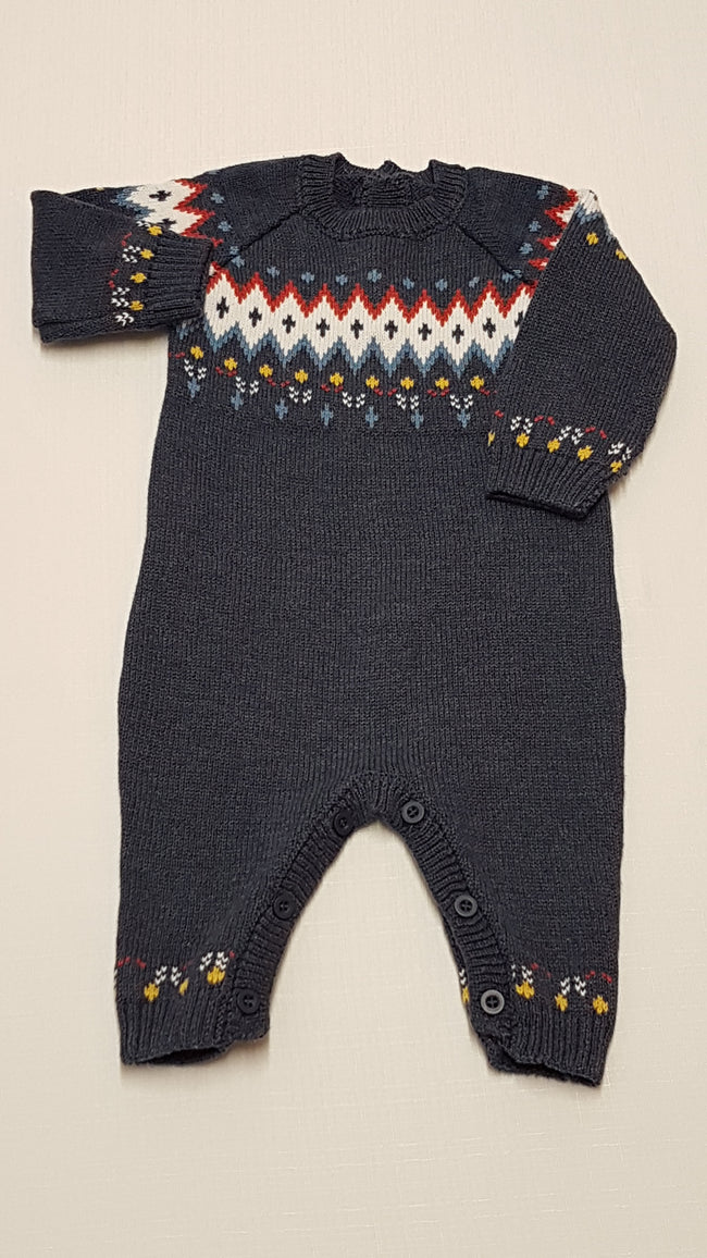 MATALAN SZÍNES MINTÁS, KÖTÖTT KISFIÚ KEZES-LÁBAS 68 Hover Image