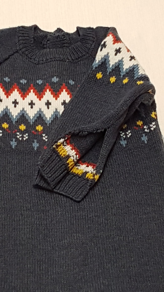 MATALAN SZÍNES MINTÁS, KÖTÖTT KISFIÚ KEZES-LÁBAS 68 Main Image