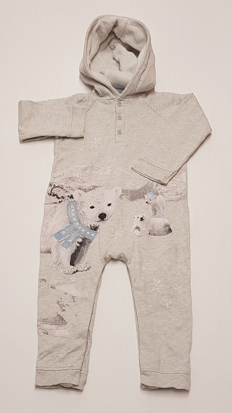 GEORGE CSODASZÉP JEGESMEDVÉS, KAPUCNIS KISFIÚ KEZES-LÁBAS 80-86