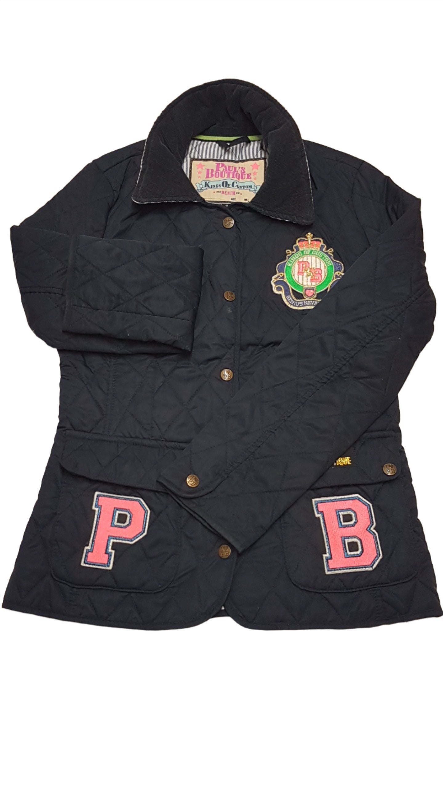 PAUL'S BOUTIQUE PRÉMIUM MINŐSÉGŰ,HÍMZETT,STEPPELT KISLÁNY ÁTMENETI KABÁT 164-176