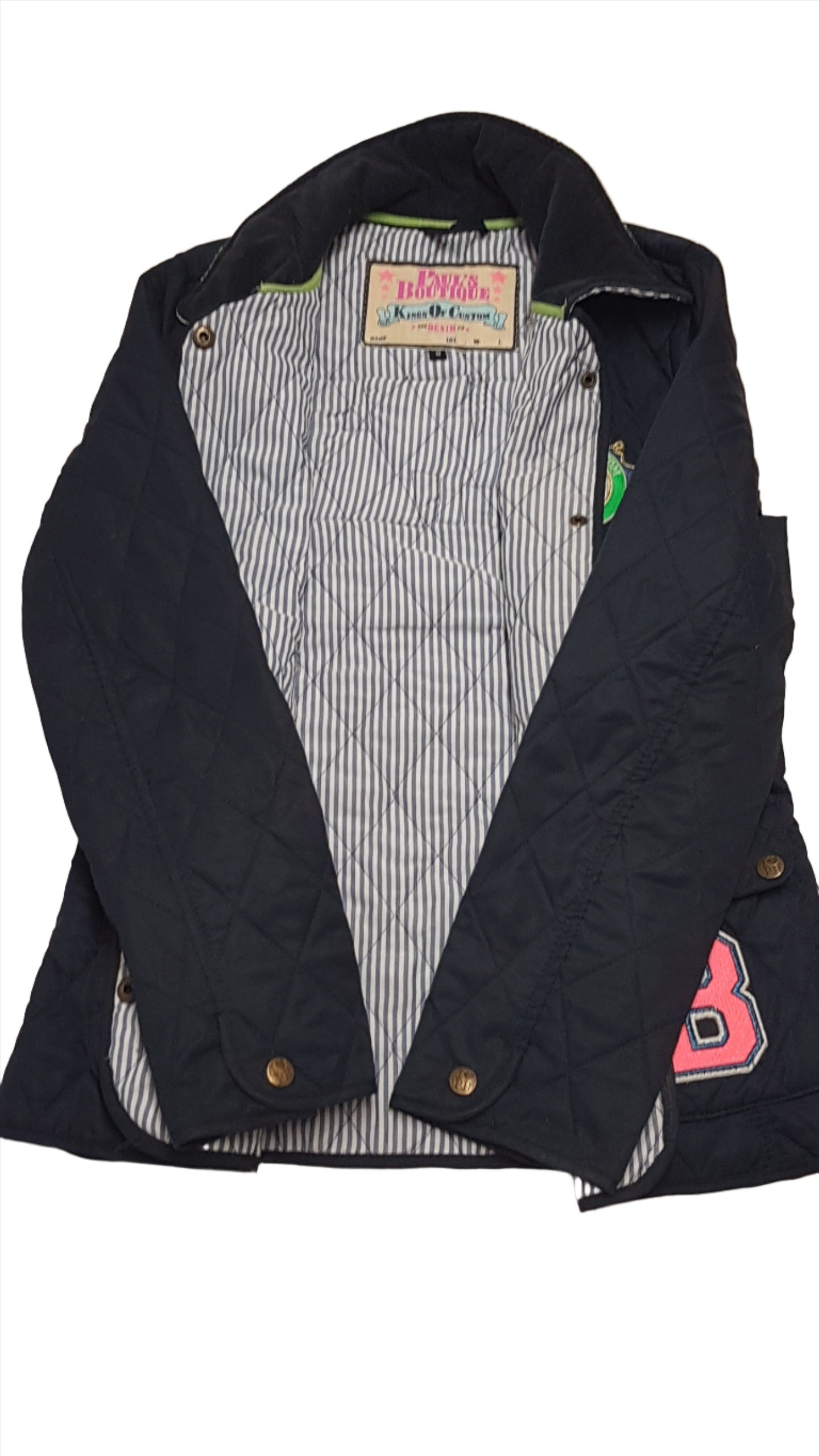 PAUL'S BOUTIQUE PRÉMIUM MINŐSÉGŰ,HÍMZETT,STEPPELT KISLÁNY ÁTMENETI KABÁT 164-176