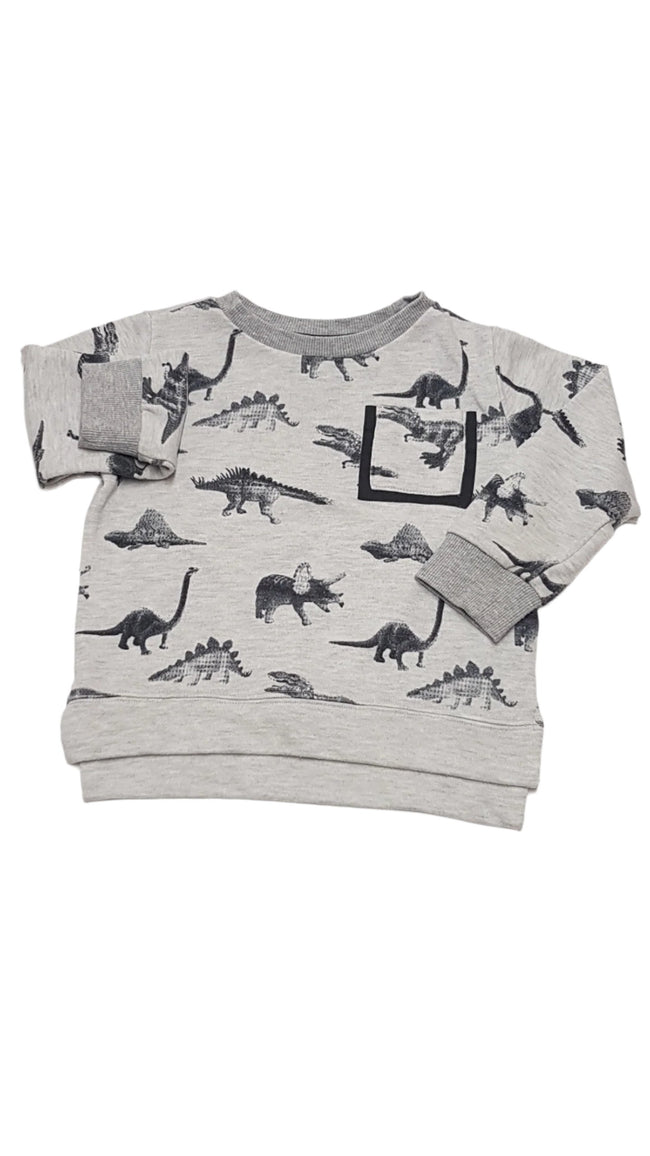 F&F KIDS DÍNÓS KISFIÚ PULÓVER 104 Hover Image