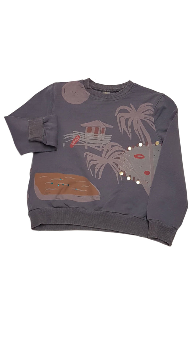 SICCININO KÜLÖNLEGES MINTÁS, KÖVES KISLÁNY PULÓVER 116 Hover Image