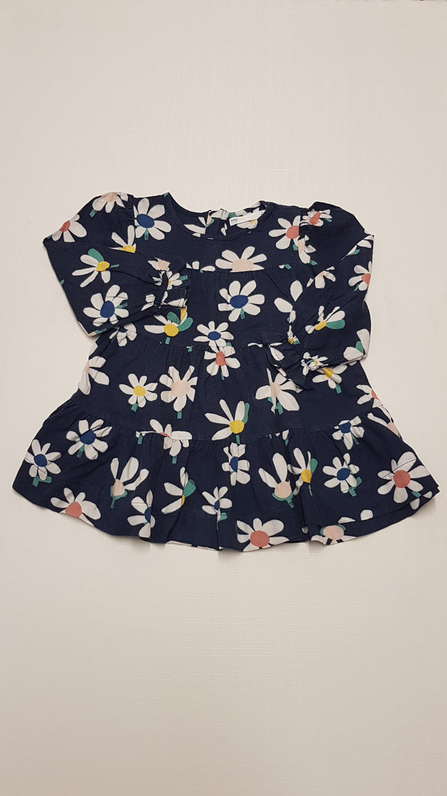 M&S KIDS SZÍNES  NAGY VIRÁGOS KISLÁNY TUNIKA RUHA 104 Hover Image
