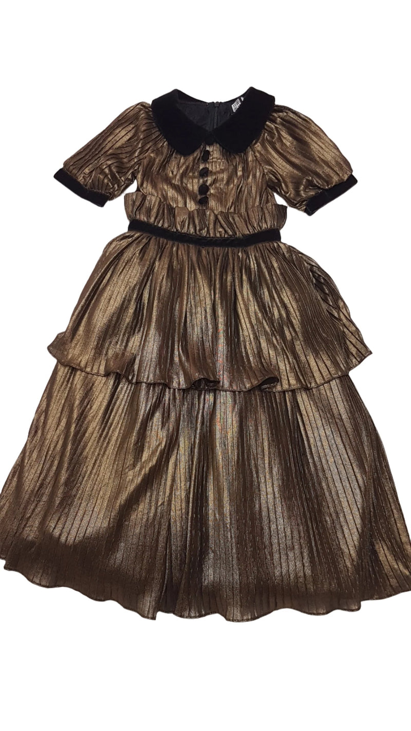 RUTY  FRANCIA DESIGNER CSODASZÉP MAXI, ALKALMI KISLÁNY RUHA 104-110