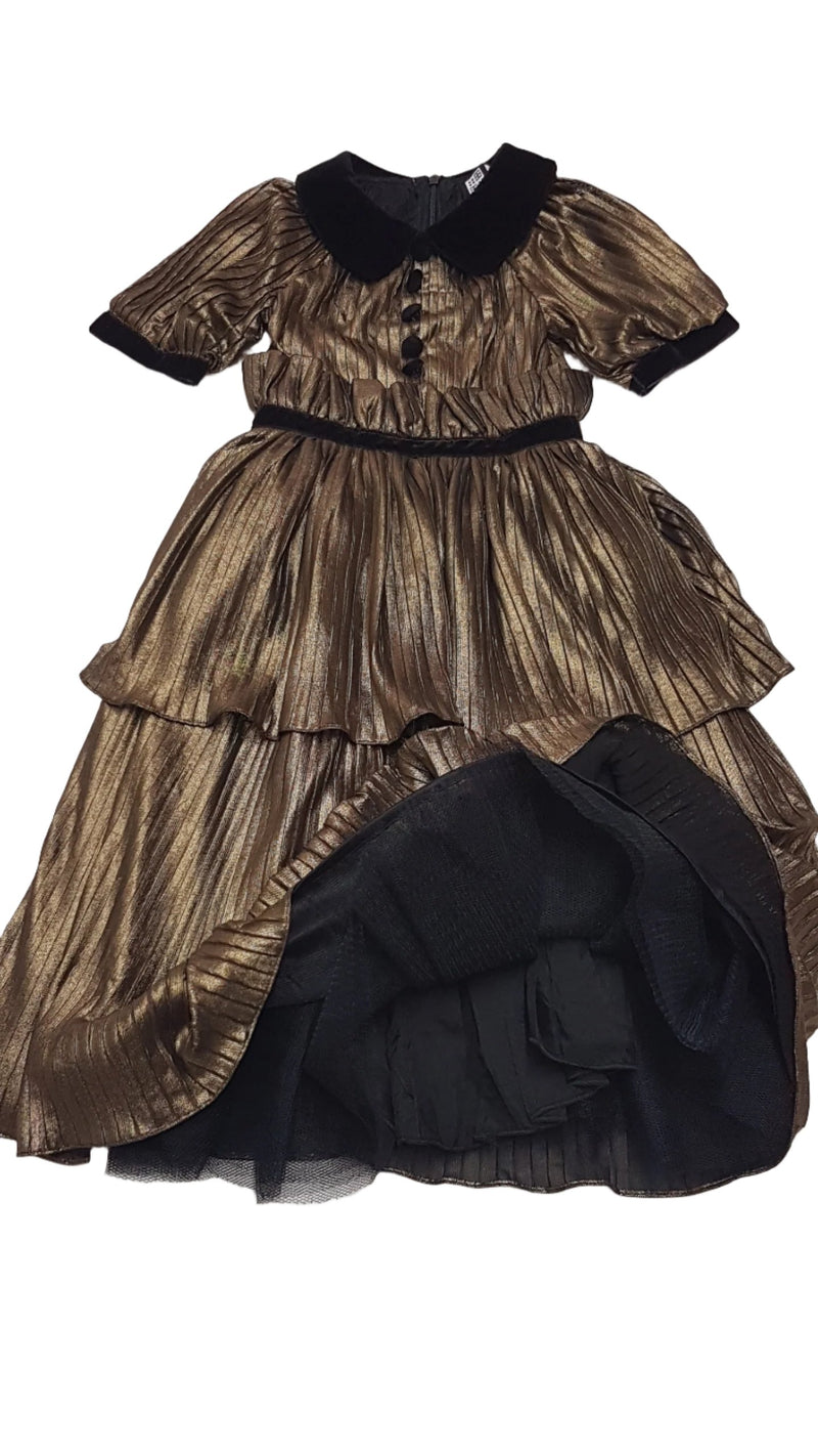 RUTY  FRANCIA DESIGNER CSODASZÉP MAXI, ALKALMI KISLÁNY RUHA 104-110