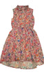 GEORGE SZÍNES APRÓ VIRÁGMINTÁS,FLITTERES,GALLÉROS KISLÁNY RUHA 140-146