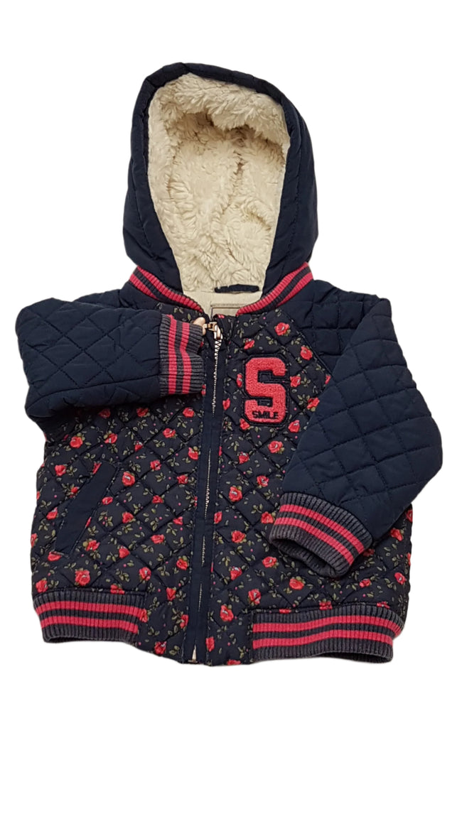 NEXT KAPUCNIS,STEPPELT,APRÓ VIRÁGMINTÁS KISLÁNY DIVAT DZSEKI ,TERMÓ BÉLÉSSEL 80 Hover Image