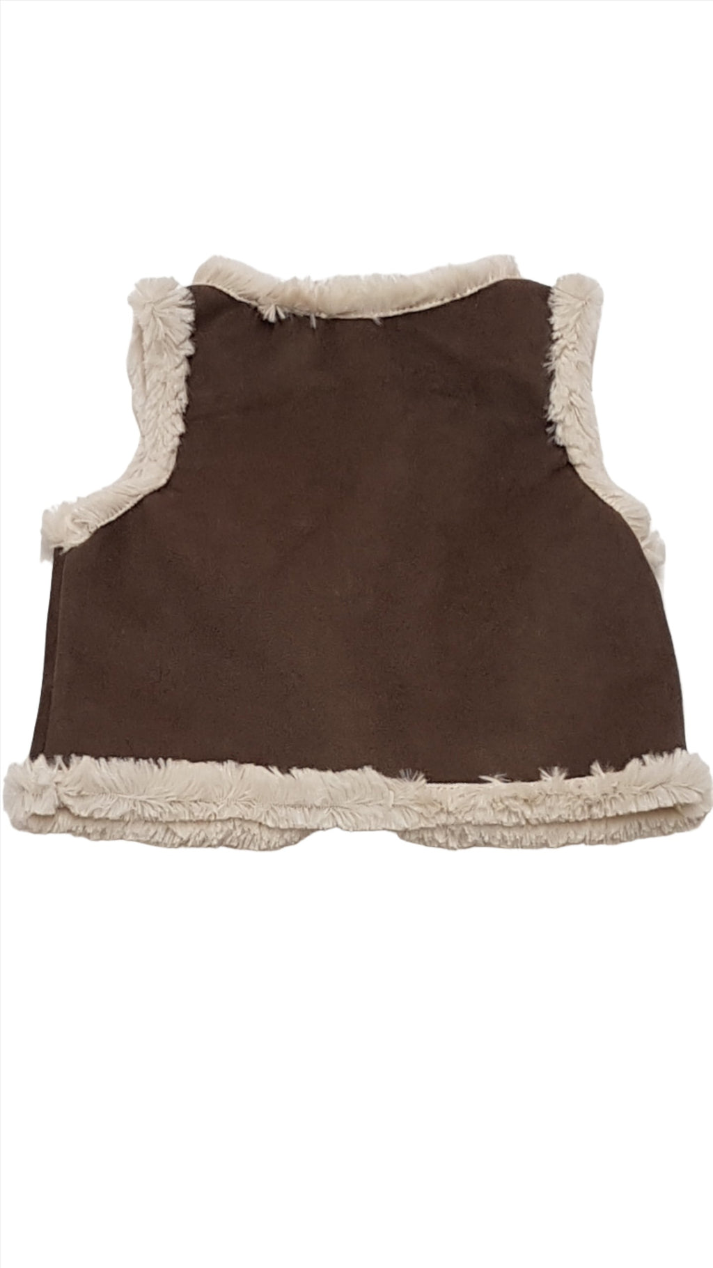 ÚJ BABY GAP EXTRA MINŐSÉGŰ,HASÍTOTT BŐR HATÁSÚ KISLÁNY MELLÉNY 62