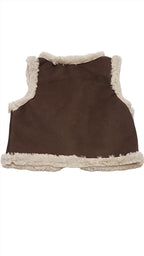 ÚJ BABY GAP EXTRA MINŐSÉGŰ,HASÍTOTT BŐR HATÁSÚ KISLÁNY MELLÉNY 62