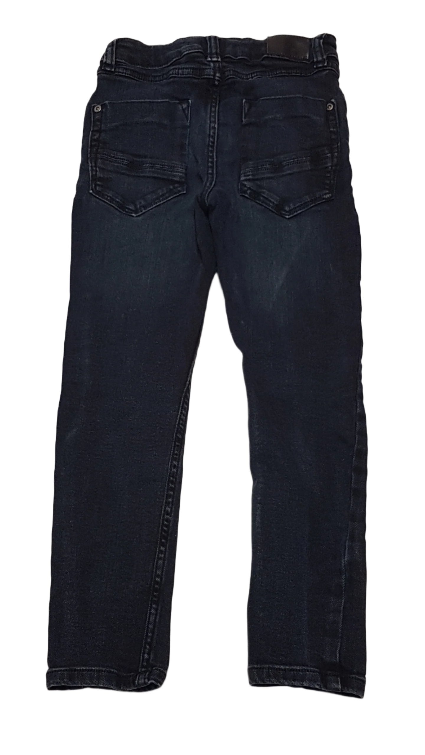 RIVER ISLAND MINŐSÉGI, KISFIÚ FARMERNADRÁG  ÁLLÍTHATÓ GUMIS DERÉKRÉSSZEL 122
