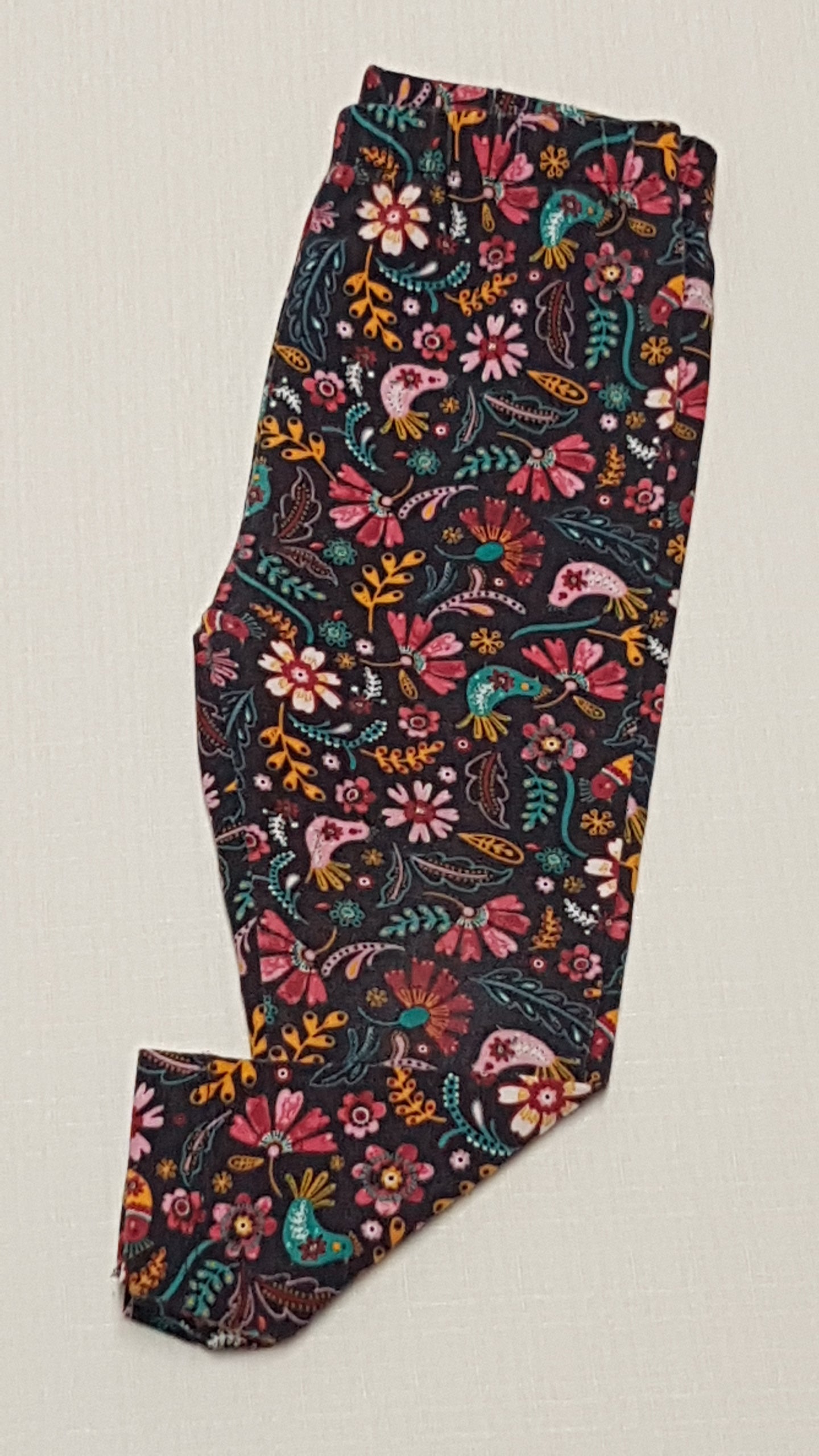 TU KIDS SZÍNES VIRÁGMINTÁS KISLÁNY LEGGING 80-86