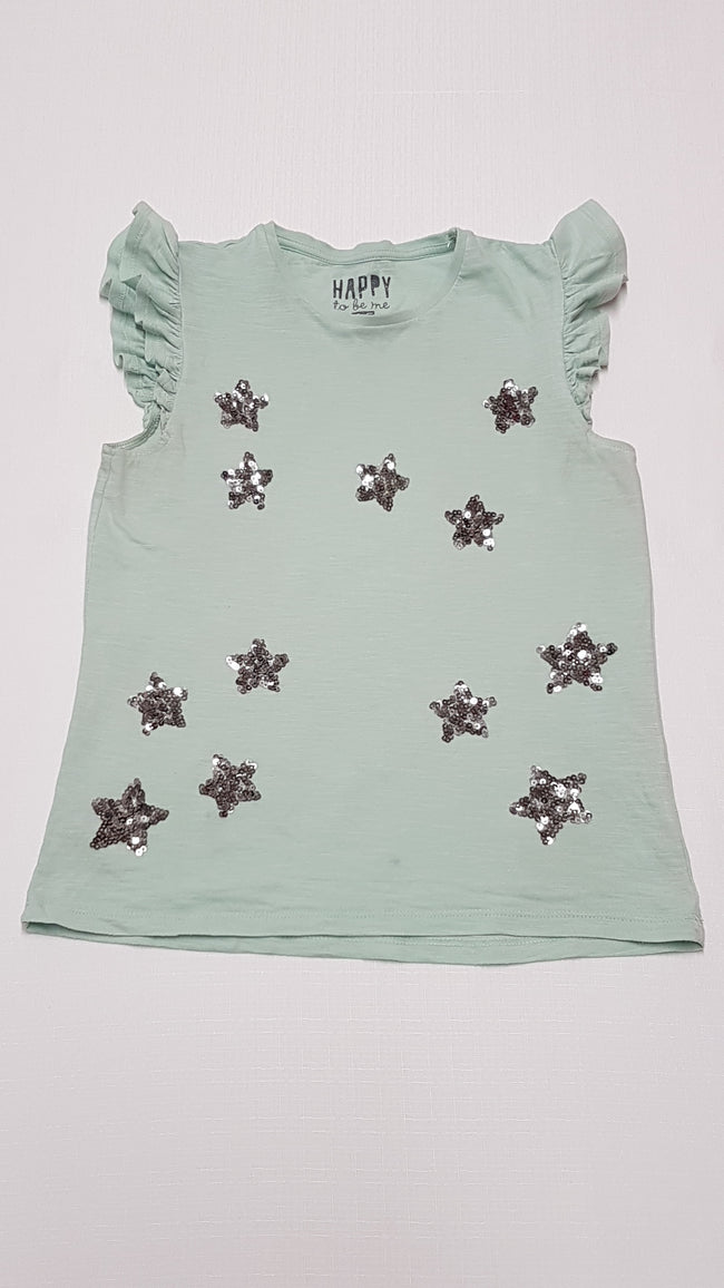 F&F KIDS CSILLAGMINTÁS,FLITTERES,CSAJOS KISLÁNY PÓLÓ 140 Hover Image
