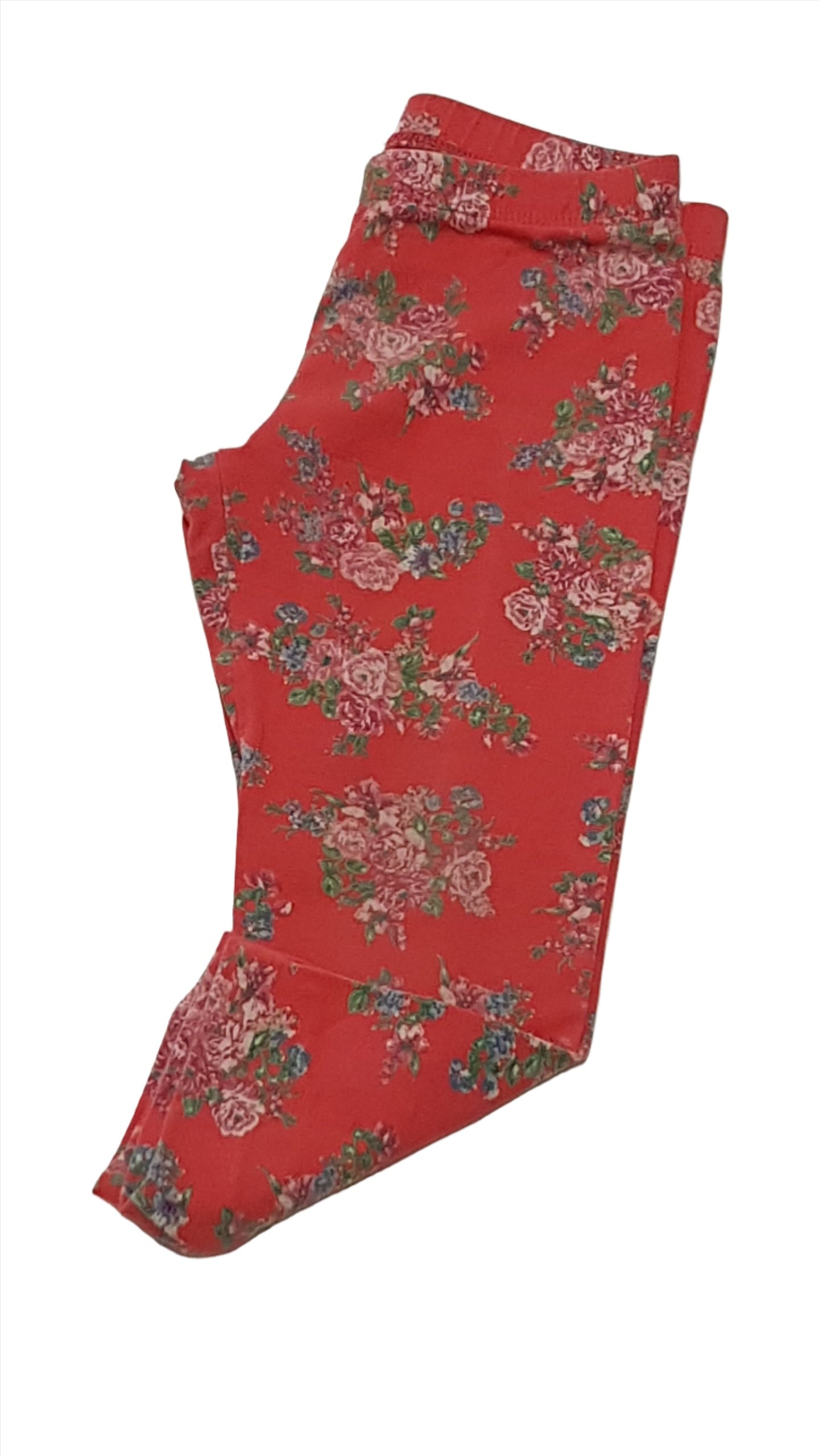 BENETTON GYÖNYÖRŰ SZÉP VIRÁGMINTÁS KISLÁNBY LEGGING 98-104