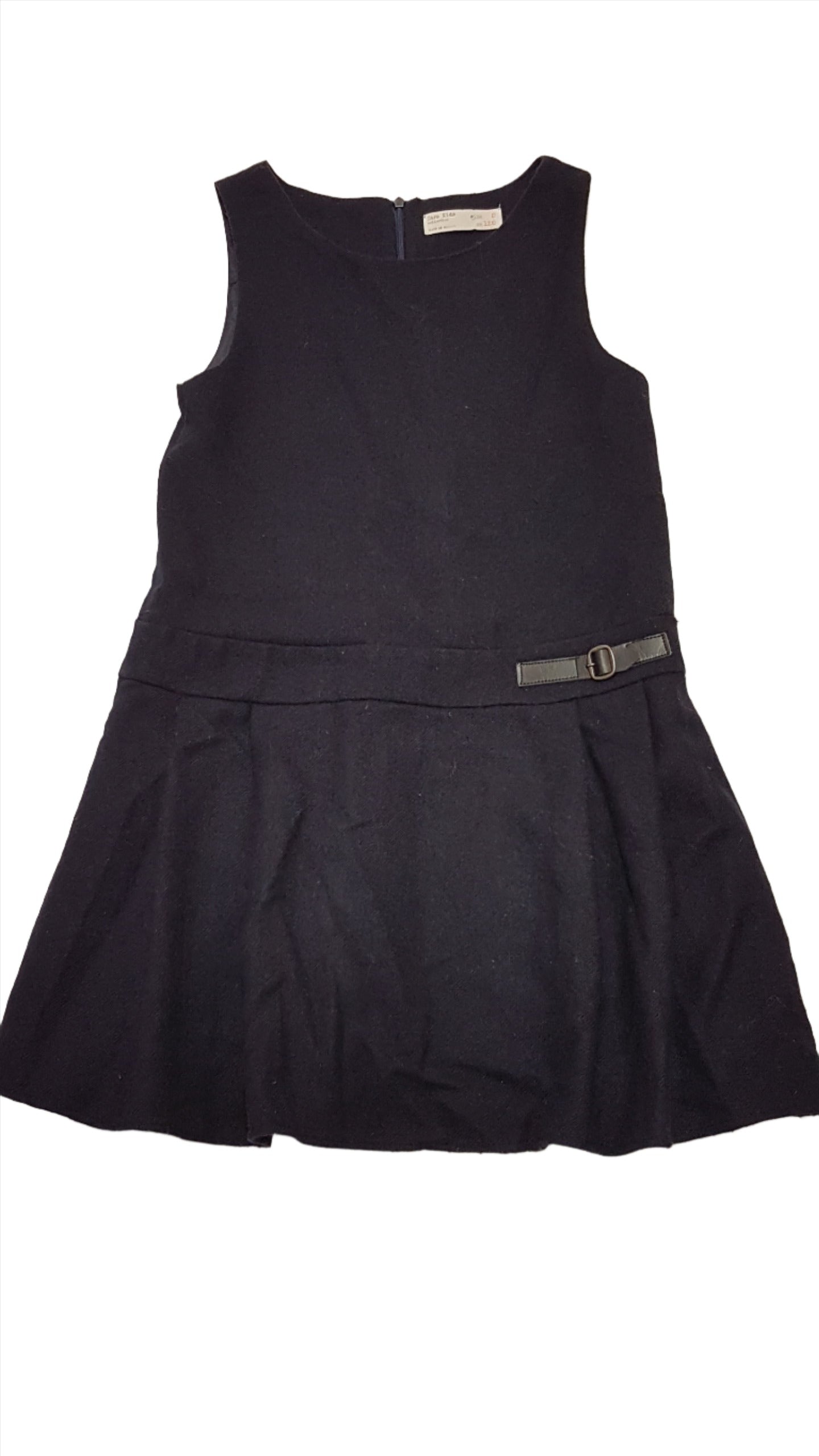 ZARA KIDS SÖTÉTKÉK SZÍNŰ, SZÖVET KISLÁNY RUHA 128