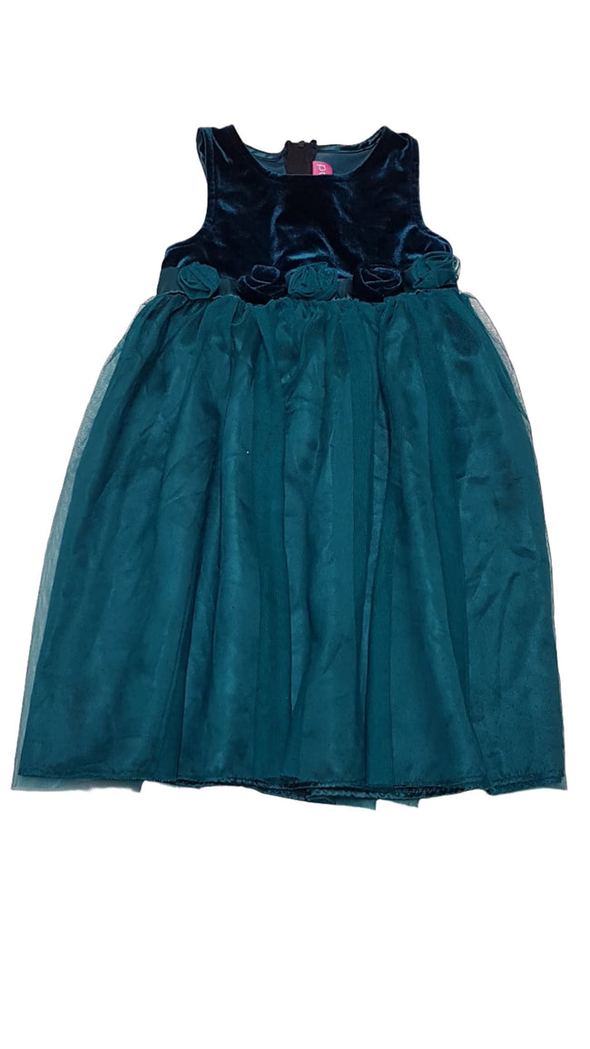 GOODLAND GYÖNYÖRŰ SZÉP TÜLLÖS,ALKALMI KISLÁNY RUHÁCSKA 110-116 Hover Image