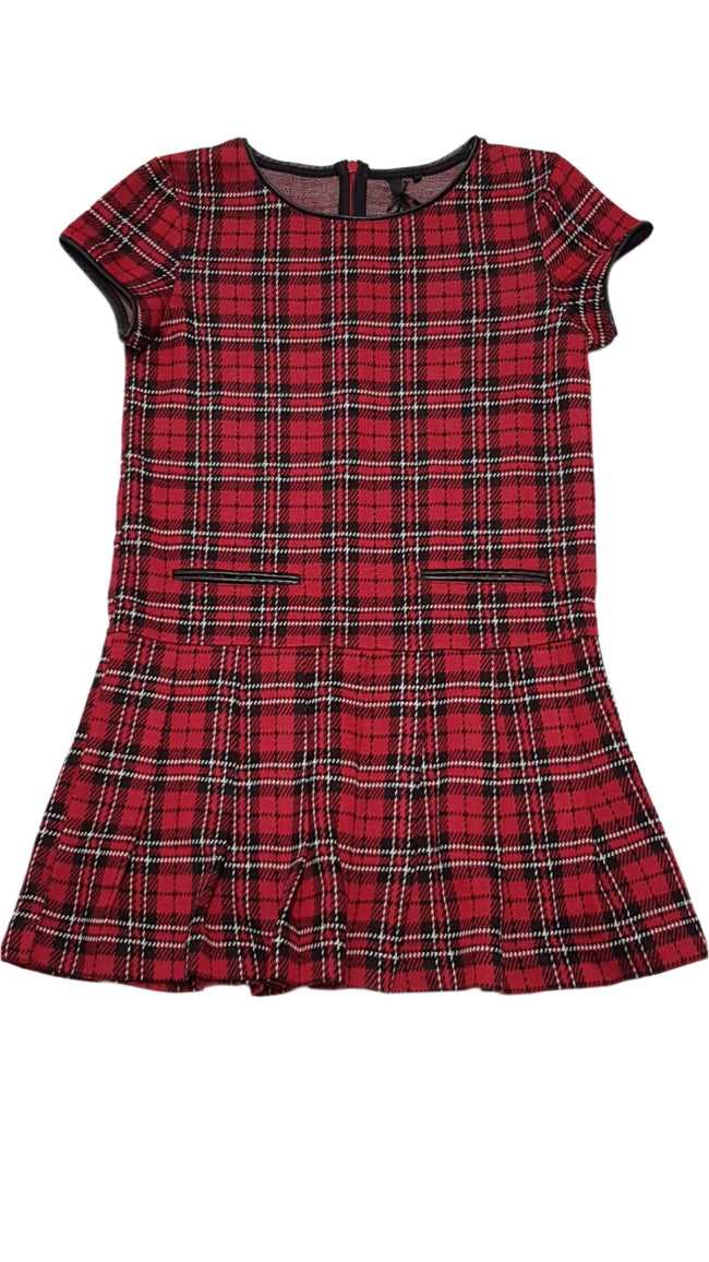 NEXT MINŐSÉGI,TRENDI ,KOCKÁS KISLÁNY RUHA 140 Hover Image