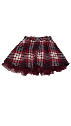 NUTMEG GYÖNYÖRŰ  SZÉP,TÜLLÖS,KOCKÁS,GUMIS DEREKÚ KISLÁNY SZOKNYA 98