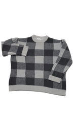ZARA SZÜRKE NAGY KOCKÁS KISFIÚ PULÓVER 110