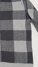 ZARA SZÜRKE NAGY KOCKÁS KISFIÚ PULÓVER 110