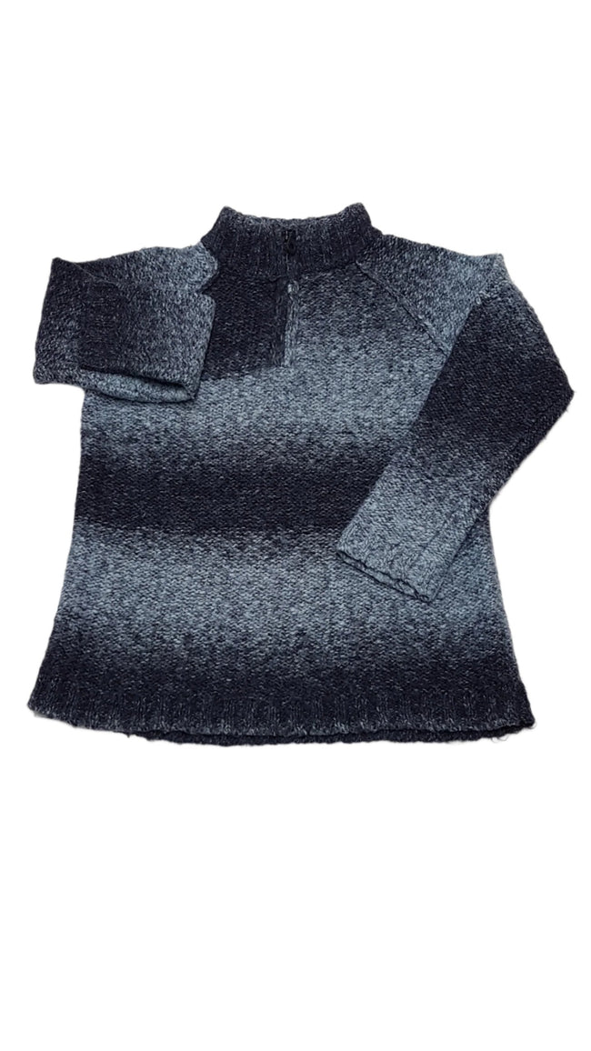 CHEROKEE NYAK RÉSZNÉL CIPZÁROS,SZÍNÁTMENETES ,KÖTÖTT KISLÁNY PULÓVER 110 Hover Image