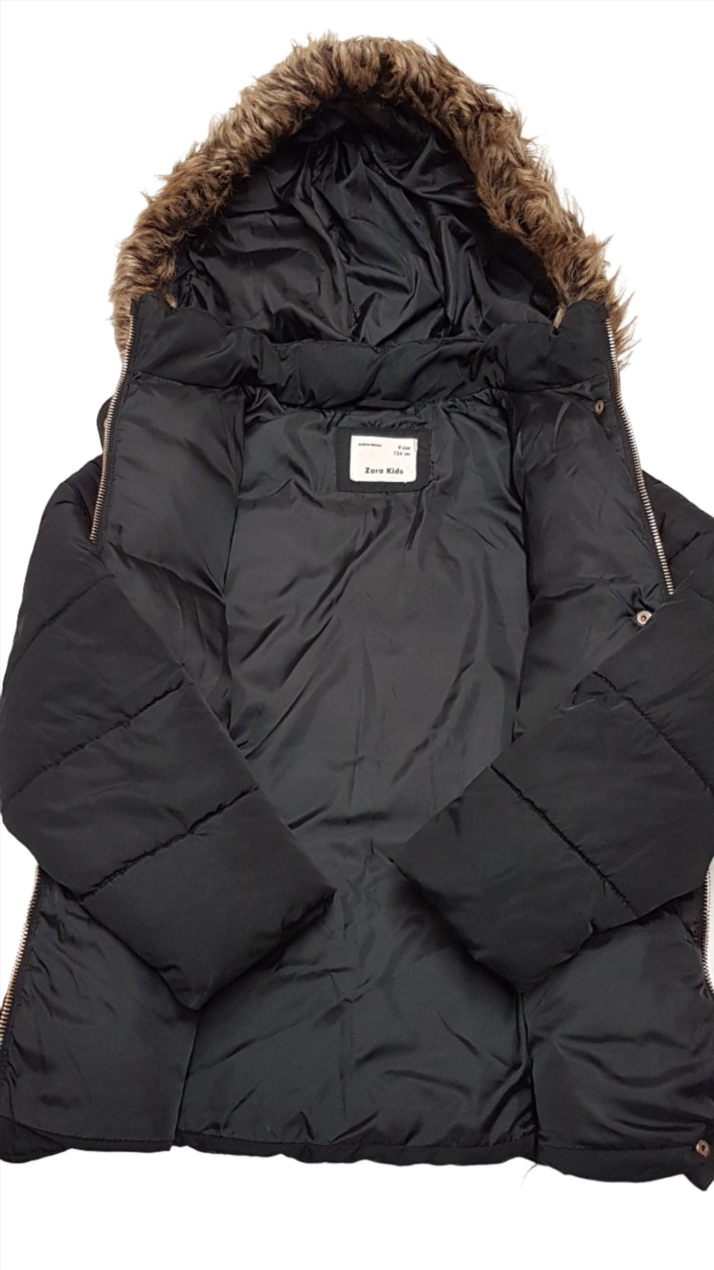 ZARA KIDS DIVATOS,MINŐSÉGI KISLÁNY KABÁT 134