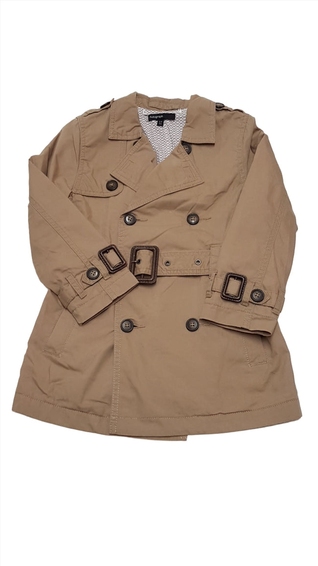 M&S KIDS MOGYORÓ SZÍNŰ ELEGÁNS, MINŐSÉGI KISFIÚ BALLONKABÁT 116 Hover Image